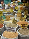 Seed Market in Eminonu, Istanbul Royalty Free Stock Photo