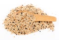 Seed mixture background. Pet food for birds Royalty Free Stock Photo