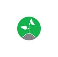 Seed related icon on background for graphic and web design. Creative illustration concept symbol for web or mobile app.