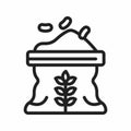 Seed saving Icon vector image. Royalty Free Stock Photo