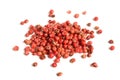 Seed of Schinus terebinthifolia or Brazilian peppertree, aroeira or rose pepper, broadleaved pepper tree, isolated