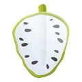 Seed soursop icon, cartoon style