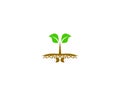 Seed sprout logo