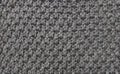 Seed stitch in grey wool