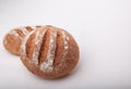 Seeded spelt loaves with honey Royalty Free Stock Photo