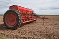 Seeding machines at field