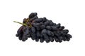 Seedless black sapphire grapes cluster in green stem