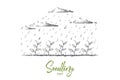 Seedling concept. Hand drawn isolated vector.