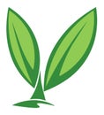 Seedling icon. Ecology logo. Sprout icons. Vector