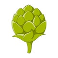 Seeds hops icon, cartoon style