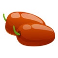 Seeds jojoba icon, cartoon style