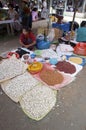 Seeds and nuts at the market Royalty Free Stock Photo