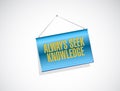 always seek knowledge banner sign concept Royalty Free Stock Photo