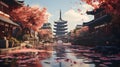 Sakura Bliss at Senso-ji Temple: Tokyo\'s Tranquil Escape