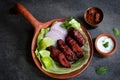 Seekh kabab - Pakistani spicy grilled ground meat skewers