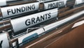 Seeking Grants for an Association, a Small Business or for Research Royalty Free Stock Photo