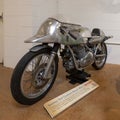 Seeley-Tait Custom 492cc Racer on display in the Haas Moto Museum and Sculpture Gallery in Dallas, Texas.