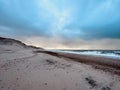 Seemingly endless sandy beach