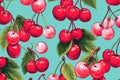 Seemless pattern background of cherry