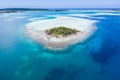 Aerial of Remote, Tropical Island in Molucca Sea Royalty Free Stock Photo