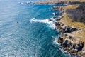 Aerial View of Rocky and Scenic Northern California Coastline Royalty Free Stock Photo