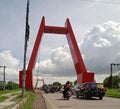 seen motorcyclists and car drivers crossing the twin bridges