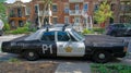 Old police car for films makers Royalty Free Stock Photo