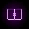 seen sign neon icon. Elements of web set. Simple icon for websites, web design, mobile app, info graphics