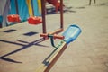 Seesaw in children playground