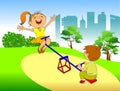 Seesaw Royalty Free Stock Photo