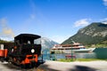 Seespitz Station, entrance of Achensee in tyrol (Austria) Royalty Free Stock Photo