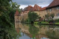 Weissenburg, Altmuehl Valley, Panorama of Medieval Fortifications at the Imperial City, Bavaria, Germany Royalty Free Stock Photo