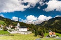 Seewis in the Praettigau in the Swiss Alps Royalty Free Stock Photo