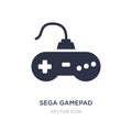 sega gamepad icon on white background. Simple element illustration from Technology concept