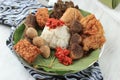 Sega Jamblang or Nasi Jamblang, Cirebon Original Rice Dish