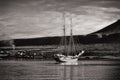 Sailing ship in front of Spitsbergen