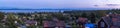 Segersta, Halsingland - Sweden - Panoramic view over the village of Segersta with the Ljusnan river in the background at dusk