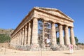 Segesta greek temple under construction Royalty Free Stock Photo