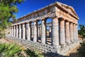 Segesta the Greek temple of Venus, Sicily, Italy. Royalty Free Stock Photo