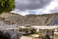 Ruins of the Greek Theater in Segesta, Sicily, Italy Royalty Free Stock Photo