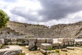 Ruins of the Greek Theater in Segesta, Sicily, Italy Royalty Free Stock Photo