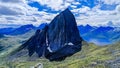 Segla peak view from Hesten Peak Royalty Free Stock Photo