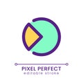 Segment chart pixel perfect RGB color ui icon Royalty Free Stock Photo