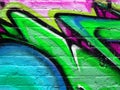 Segment of graffiti Royalty Free Stock Photo