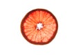 Segment of orange grapefruit on white isolated Royalty Free Stock Photo