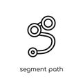 Segment Path icon. Trendy modern flat linear vector Segment Path