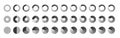 Segment slice circle icon isolated. Pie chart design element, segment infographic, round diagram Royalty Free Stock Photo