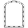 Segmental Arch Flower Frame Royalty Free Stock Photo