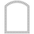 Segmental Arch Flower Frame Royalty Free Stock Photo