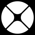 Segmented circle cross-hair, target symbol. Chart template, GUI
